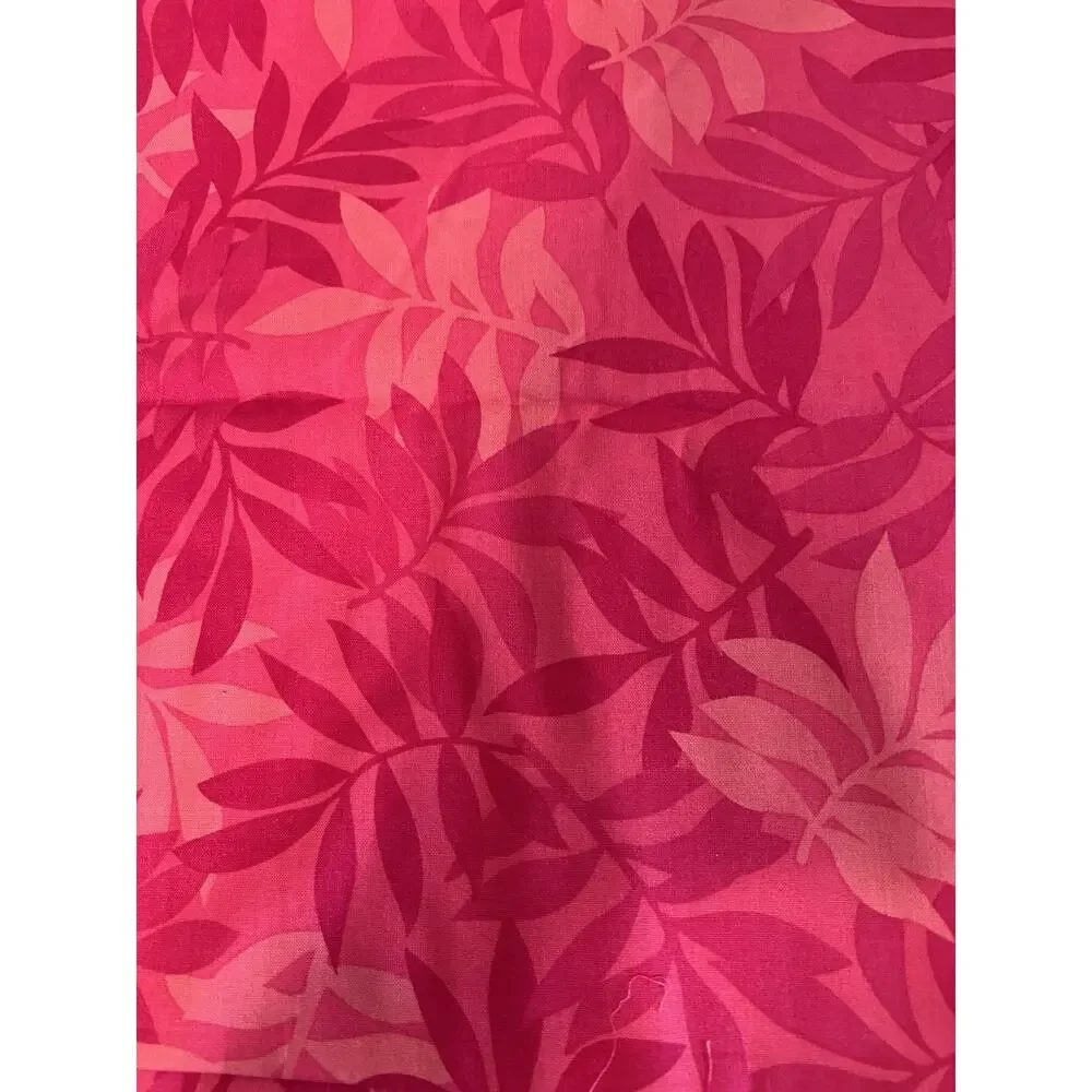 Bright Pink Tropical Quilter's Cotton Fabric 1.5 Yd 42